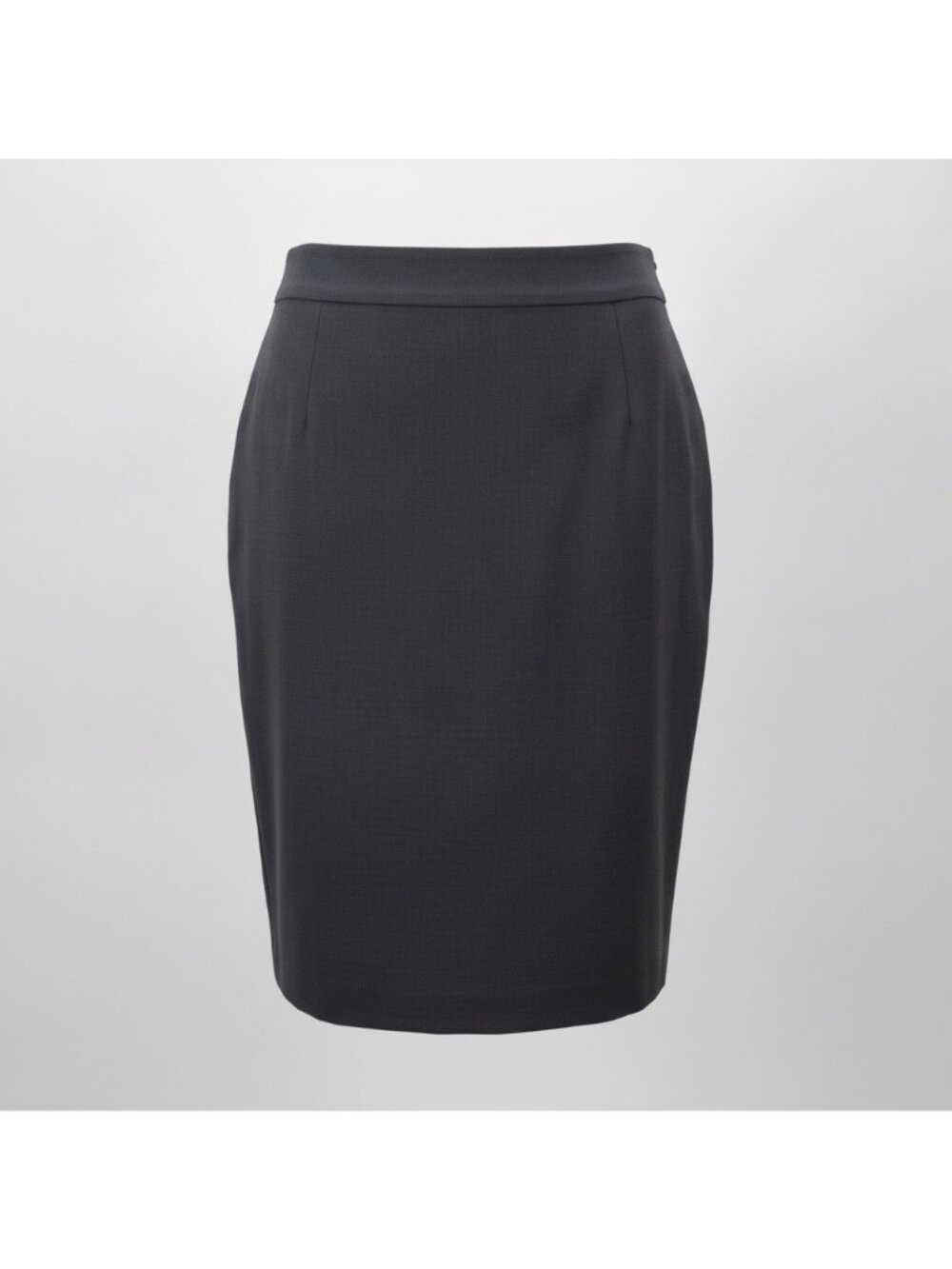 Kate Kasin Womens Black Pencil Skirt Classic Professional Wear Sz M